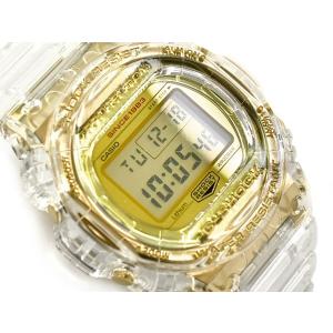G-SHOCK Gショック カシオ 日本製 35周年限定 GLACIER GOLD 逆輸入海外 腕時計 クリアスケルトン ゴールド DW-5735E-7