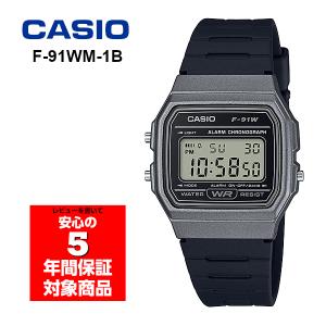 CASIO F-91WM-1B チプカシ メンズ レディース 子ども用 腕時計 デジタル ブラック グレー 逆輸入海外モデル｜g-supply