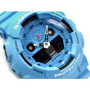 G-SHOCK Gショック ジーショック CASIO カシオ アナデジ 腕時計 ブルー GA-100RS-2ADR GA-100RS-2A