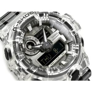 G-SHOCK Gショック 逆輸入海外モデル 限定モデル カシオ アナデジ 腕時計 ブラック グレー クリアスケルトン GA-700SK-1A