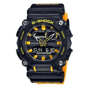 G-SHOCK GA-900A-1A9 アナデジ メンズ 腕時計 樹脂バンド ブラック イエロー CASIO カシオ Gショック ジーショック 逆輸入海外モデル｜g-supply