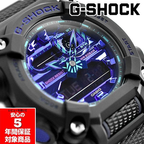 G-SHOCK GA-900VB-1A アナデジ メンズ 腕時計 ブラック パープル Gショック ジ...