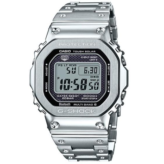 G-SHOCK Gショック カシオ 電波ソーラー 腕時計 シルバー GMW-B5000D-1JF 国...