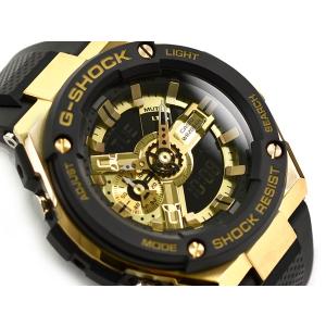 G-SHOCK G-STEEL Gスチール カシオ アナデジ 腕時計 ゴールド ブラック GST-400G-1A9