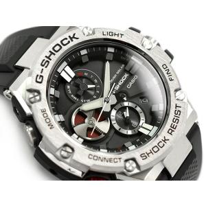 G-SHOCK Gショック G-STEEL Bluetooth カシオ 腕時計 ソーラー ブラック シルバ− GST-B100-1A｜g-supply