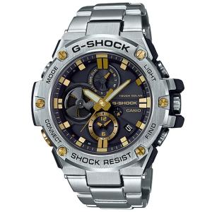G-SHOCK　GST-B100GB-1A9JF　高性能　ソーラー　メンズ腕時計 GSTB100GB1A9 | Black and Gold G-STEEL Watch | CASIO