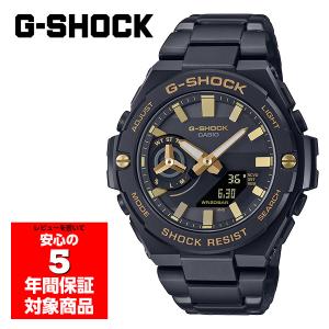 G-SHOCK GST-B500BD-1A9 腕時計 メンズ ソーラー アナログ デジタル ブラック ゴールド スマホ連動 G-STEEL ジーショック カシオ 逆輸入海外モデル｜g-supply