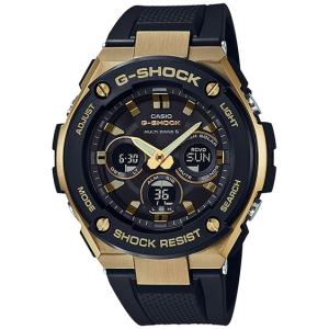 G-SHOCK Gショック ジーショック G-STEEL Gスチール カシオ CASIO 電波ソーラー アナデジ 腕時計 ブラック ゴールド GST-W300G-1A9JF 国内正規モデル｜g-supply