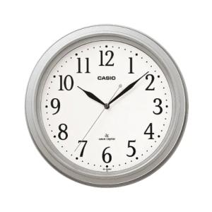 CASIO CLOCK カシオ クロック 壁掛け時計 電波 シルバー IQ-1005J-8JF｜g-supply