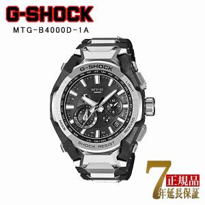 CASIO G-SHOCK メンズ 腕時計 コンポジットバンド タフソーラー スマホ連動 多針アナログ 国内モデル ブラック×シルバー MTG-B4000D-1AJF