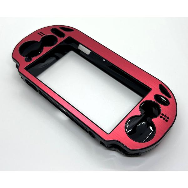 PS Vita1000(PCH-1000)専用アルミプレートケース(レッド)
