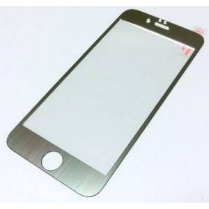 iPhone6/6s/7 合金フレームガラスフィルム(シルバー)｜g-take-com