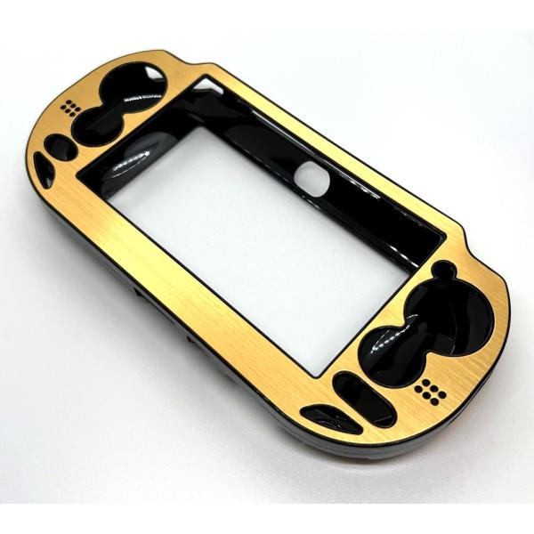 PS Vita1000(PCH-1000)専用アルミプレートケース(ゴールド)