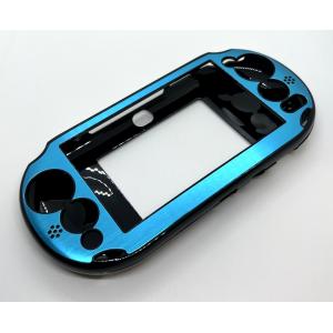 PS Vita2000(PCH-2000)専用アルミプレートケース(スカイブルー)｜g-take-com