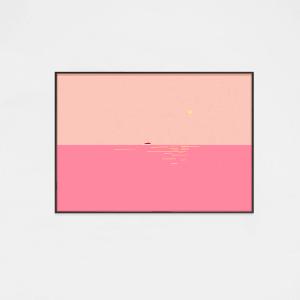 ポスター B2「Passenger boat」