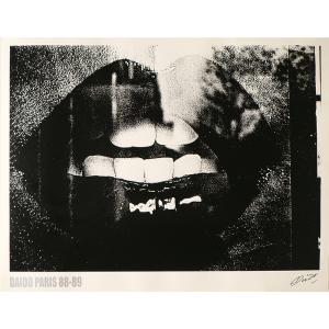 DAIDO PARIS 88-89 シルクスクリーン　唇　森山大道