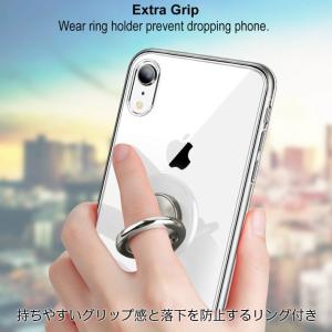 iPhone リング付き クリアケース iPh...の詳細画像1