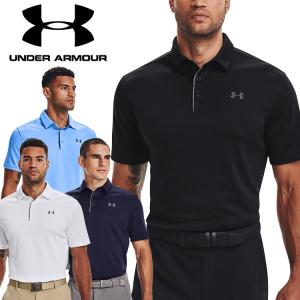 アンダーアーマー ゴルフ UA TECH POLO 半袖ポロシャツ メンズ 2022春夏 ゴルフウェア 1290140
