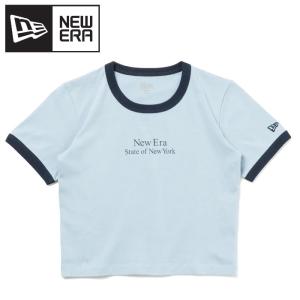 ニューエラ Women's ミニ コットン リンガーTシャツ 半袖 ショート丈 レディース 14121816｜g-zone