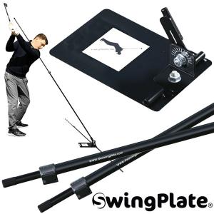【期間限定】 スティック2本付き リンクス ゴルフ ザ スウィングプレート THE SWING PLATE スイング練習器 練習器具 【sbn】