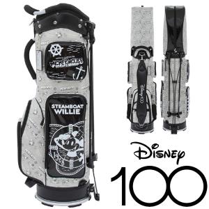 【期間限定】 ディズニー ゴルフ Disney100 キャディバッグ モノクロ 73220-400-001 Lynx Golf 2023 【sbn】｜g-zone