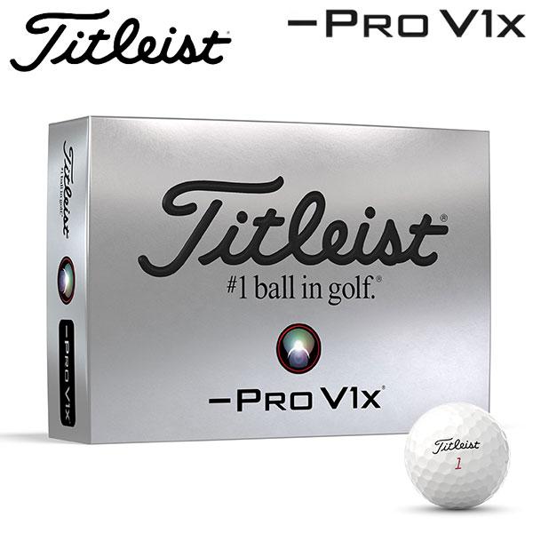 【期間限定】【送料無料】 タイトリスト プロ V1x レフト ダッシュ ゴルフボール 1ダース 日本...