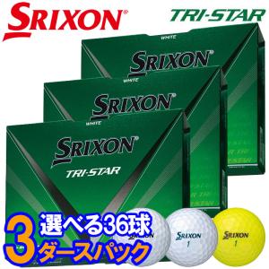 【3ダースセット】スリクソン ゴルフ トライスター ゴルフボール 3ダース(36球入り) 2024モデル｜g-zone