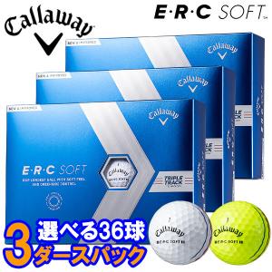 【3ダースセット】キャロウェイ ゴルフ ERC ソフト ゴルフボール 3ダース(36球入り) 2023モデル