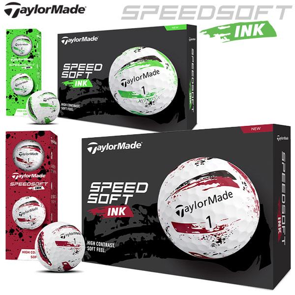 【期間限定】 テーラーメイド ゴルフ SPEED SOFT INK ゴルフボール １ダース 12p ...