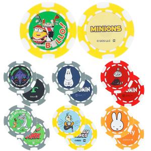 阪神タイガースゴルフクラブ　限定　ゴルフマーカー　マグネット式クリップマーカー 阪神タイガース ゴルフマーカー クリップ マグネット式 径30mm