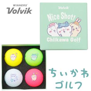 (送料無料) ちいかわゴルフ ゴルフボール 4球入り VOLVIKカラーミックス chiikawa Golf キャラクターグッズ 2026モデル