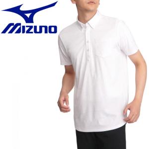 ミズノ ゴルフ ジャガード半袖釦ダウンシャツ メンズ 52MA100101｜g-zone
