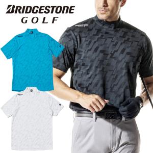 ブリヂストンゴルフ 半袖モックネックシャツ メンズ 2024春夏 ゴルフウェア AGM05A｜g-zone