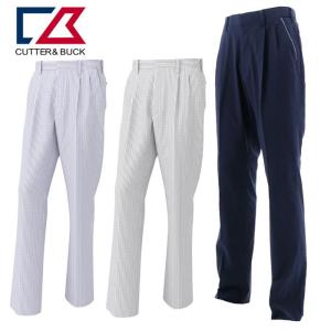 カッター＆バック サンスクリーンサッカーストライプツータックパンツ メンズ 春夏 ゴルフウェア CGMPJD29