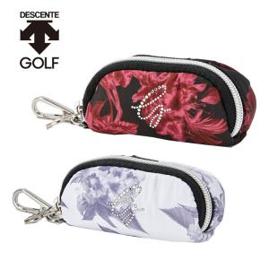 デサントゴルフ LUXE 花柄プリント ボールホルダー 2個用