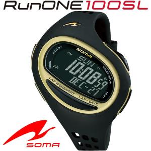 ソーマ SOMA ランニングウォッチ RunONE 100SL Large ブラック DWJ080001｜g-zone