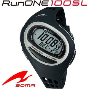 ソーマ SOMA ランニングウォッチ RunONE 100SL Medium ブラック DWJ090001｜g-zone