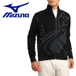 ミズノ ゴルフ 撥水ジャガードジップアップセーター メンズ E2MC150209｜g-zone