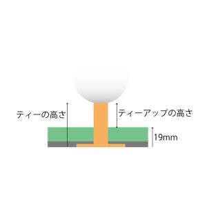 タバタ ゴルフ パーマネントティー XL GV...の詳細画像3