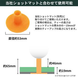 タバタ ゴルフ パーマネントティー XXL G...の詳細画像4