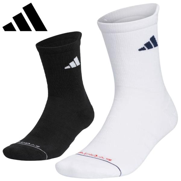 【メール便対応】アディダスゴルフ クルー丈 箱入り クッションソックス メンズ 靴下 MGR80