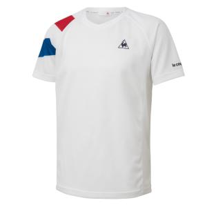 ルコック テニス 半袖ゲームシャツ メンズ QTMQJA00-WHT