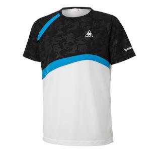ルコック テニス 半袖ゲームシャツ メンズ QTMQJA11-BLK