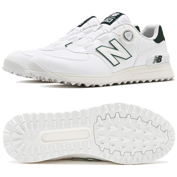 【8月21日入荷】ニューバランスゴルフ 574 v4 SL ボア スパイクレス メンズ ゴルフシュー...