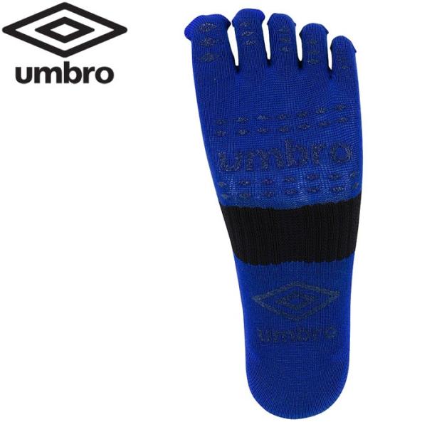【メール便対応】アンブロ サッカー FG5フィンガーミドルソックス 靴下 UAS8622-BLU