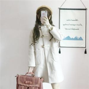 白 ダッフルコート ロングの商品一覧 通販 Yahoo ショッピング