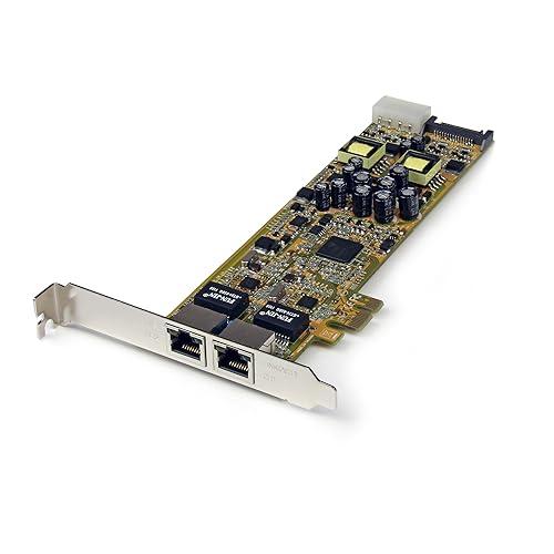 StarTech.com 2ポートギガビット有線LANポート増設PCIeネットワークアダプタカード ...