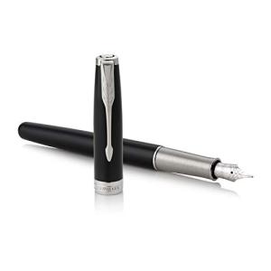 PARKER パーカー 万年筆 M 中字 ソネット ラックブラックCT 1950789 両用式 正規...