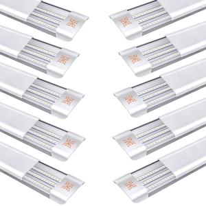 LED蛍光灯 80W形 40W消費電力 3灯相当 長さ120cm led ベースライト 504チップ 一体型台座付 直付 薄型 昼光色 天井照明 PS｜g2021