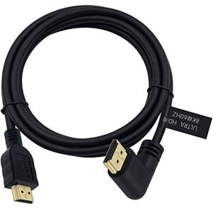 Poyiccot 8K HDMIケーブル L字、1.8M HDMI 2.1ケーブル、48Gbps HDMI L型ケーブル、90度 HDMIオス-オスケ｜g2021